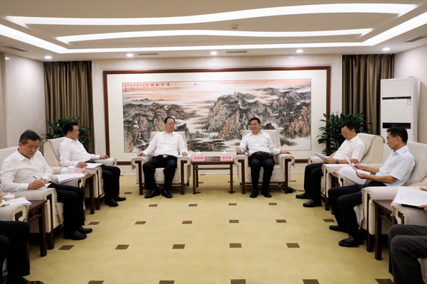 國務(wù)院國資委黨委書記、主任張玉卓會見湖南省委副書記、省長毛偉明