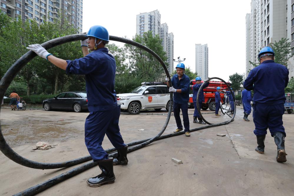 電來了，光就來了——河北涿州加快電力設(shè)施搶修見聞