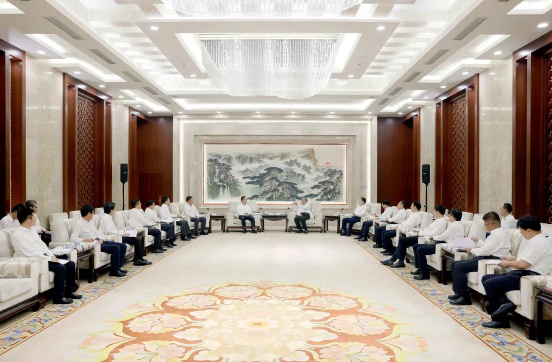 大唐集團鄒磊、劉明勝拜會山東省委書記林武、省長周乃翔