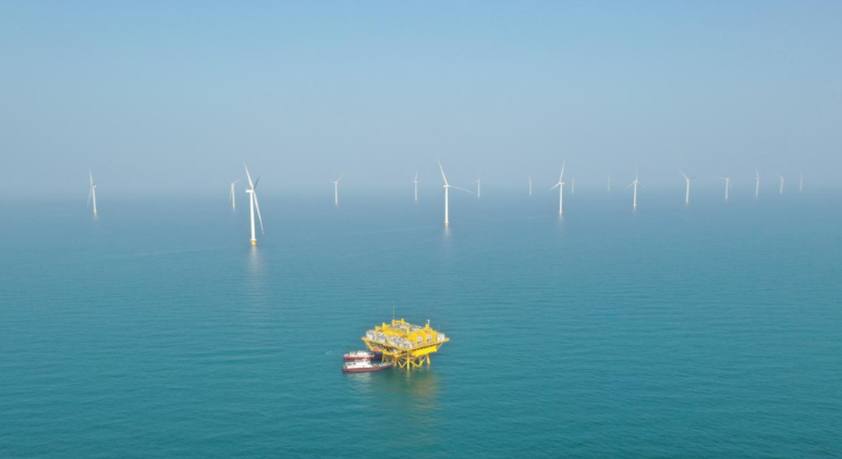 山東首個(gè)百萬(wàn)千瓦級(jí)海風(fēng)基地！國(guó)家電投半島南U1一期并網(wǎng)發(fā)電
