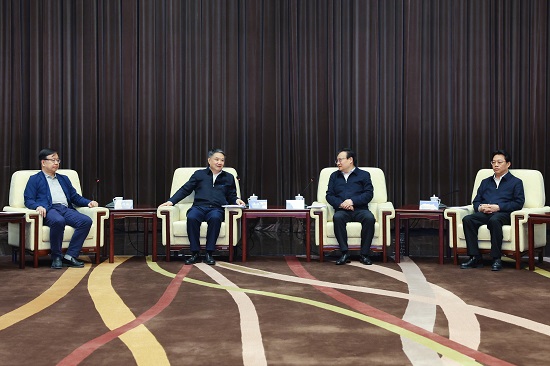 華能集團(tuán)董事長(zhǎng)溫樞剛、總經(jīng)理鄧建玲會(huì)見寧夏回族自治區(qū)黨委書記梁言順主席張雨浦