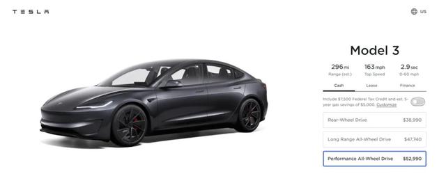新款Model 3發(fā)布，約38萬(wàn)元!特斯拉最新“成績(jī)單”公布!