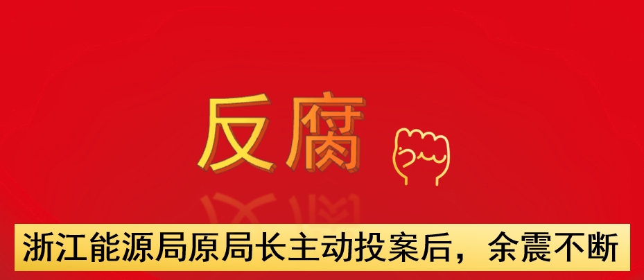 浙江能源局原局長主動投案后，余震不斷